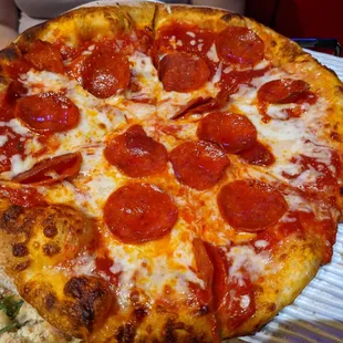 Small pepperoni with extra sauce