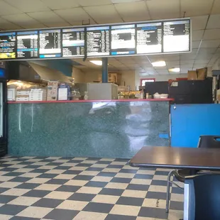 Inside shop
