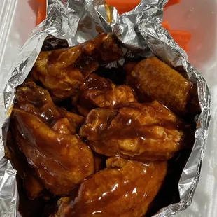 Honey bbq wings