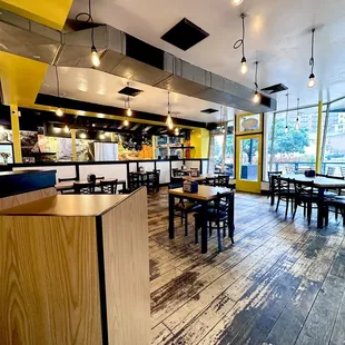  the inside of a restaurant