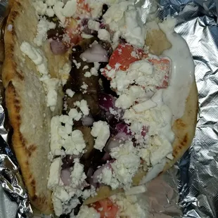 Gyro plate with extra feta cheese. Opa!