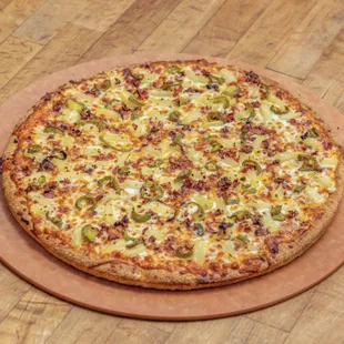 Hawaiian hurricane pizza