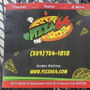 Name of the business with contact info