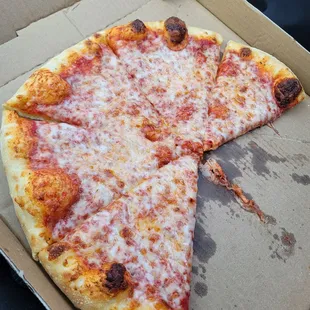 Cheese pizza, large