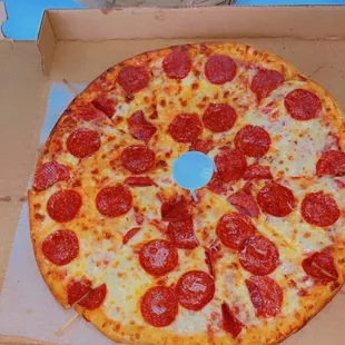 Hot &amp; Delicious Pepperoni Pizza!