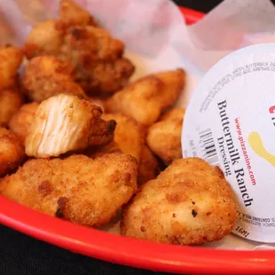 a basket of tater tots