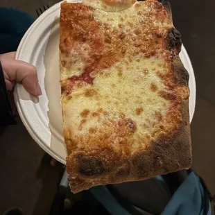 Pizza Margherita - Sicilian-style cheese pizza.