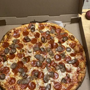 Pepperoni and sausage