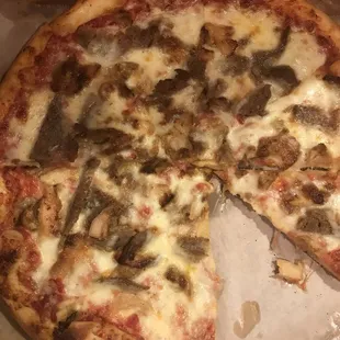 Mixed doner pizza, superior to sausage!