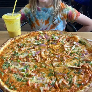 The chicken masala pizza is incredible!
