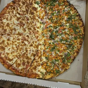 a pizza in a pizza box