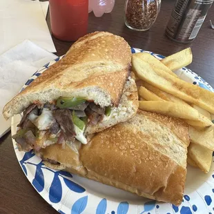 Steak and cheese sub
