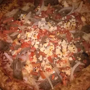 As you can see there are no cucumbers and they didn&apos;t even slice the pizza! On top of that it arrived cold.
