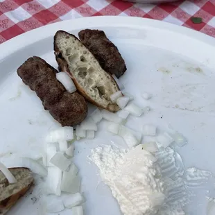 a plate of food on a table