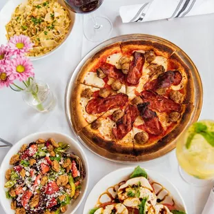 pizza, food