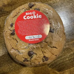 a chocolate chip cookie
