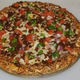 Chorizo pizza