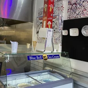 Ice cream counter