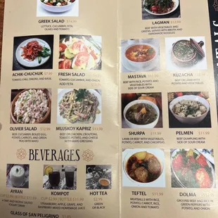 Soup, Salad, Beverages