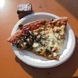 My dinner...the slices are GIANT!