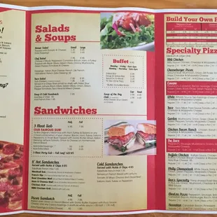 Inside of menu