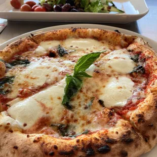 Margherita pizza &amp; greek salad