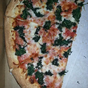 Spinach topping!