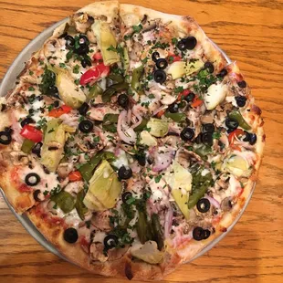 This is The Veggie Supreme pizza. It&apos;s one of my favorite.