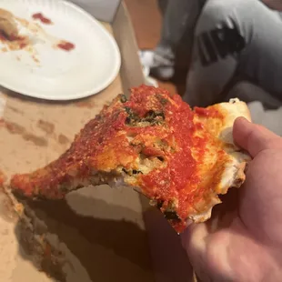 A sorry excuse for a pizza.