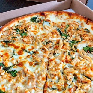 Chicken Popeye Pizza