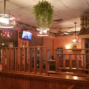 the inside of a restaurant