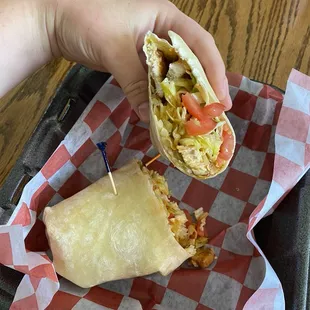 Buffalo chicken wrap