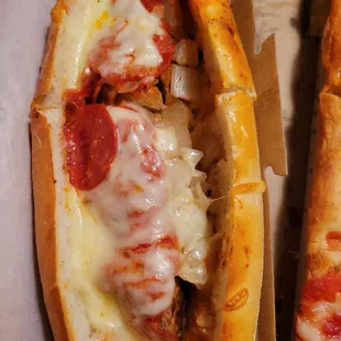 Meatball Hoagie w/ added pepperoni