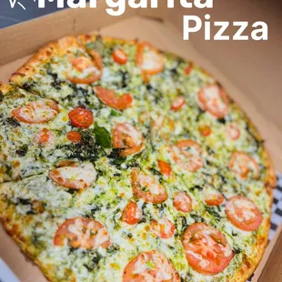 Margarita on pesto sauce