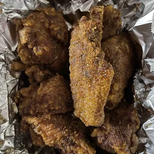 Honey old bay wings. 6 piece