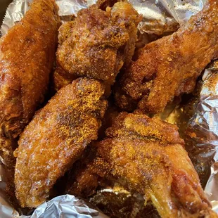Honey old bay wings