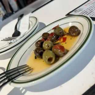 Complementary olives