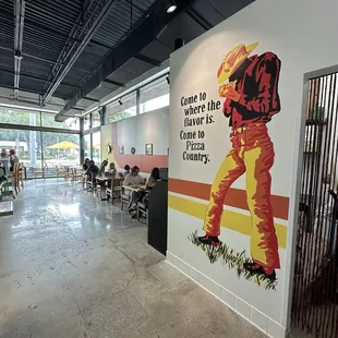 Inside Pizza Bruno in Maitland