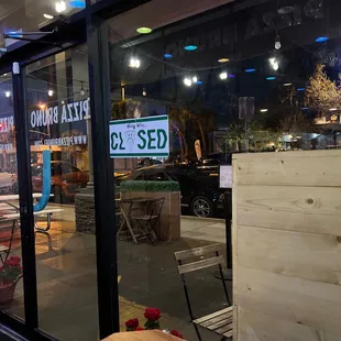 View from the first booth