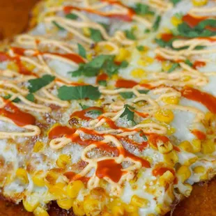Detroit Deep Dish Elote Pizza