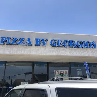 the front of a restaurant