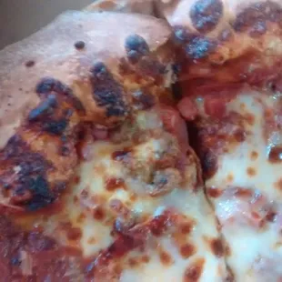 The pizza that my family went ahead and had to eat that night, tearing the good off and throwing the crust away...