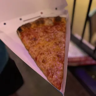 Cheese pizza slice