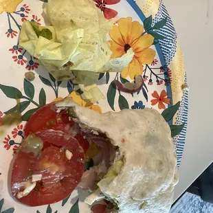 Smoked Turkey and Guacamole Wrap