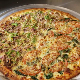 Everything Pizza :) has almost all the toppings on it :)