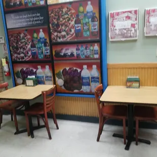 2 small tables for dine in