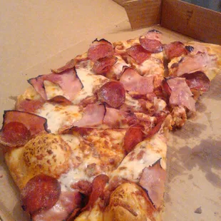 large ham and pepperoni ( to good to wait)