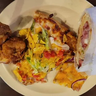 lunch buffet plate