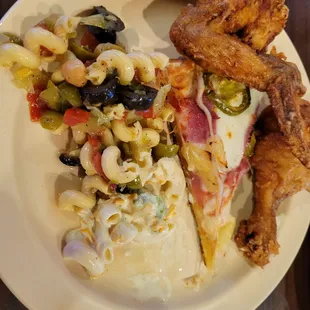 lunch buffet plate