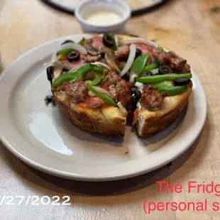 The Fridge pizza, personal size